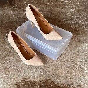 Steve Madden Pink/Beige Pointed Toe Heels